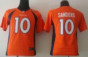 Wholesale Cheap Nike Broncos #10 Emmanuel Sanders Orange Team Color Youth Stitched NFL New Elite Jersey