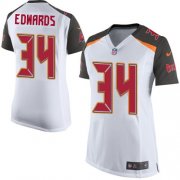 Wholesale Cheap Nike Buccaneers #34 Mike Edwards White Women's Stitched NFL New Elite Jersey