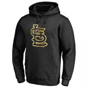 Wholesale Cheap St.Louis Cardinals Gold Collection Pullover Hoodie Black