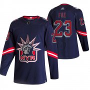 Wholesale Cheap New York Rangers #23 Adam Fox Navy Men's Adidas 2020-21 Reverse Retro Alternate NHL Jersey
