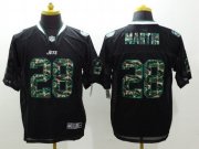Wholesale Cheap Nike Jets #28 Curtis Martin Black Men's Stitched NFL Elite Camo Fashion Jersey