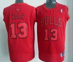Wholesale Cheap Chicago Bulls #13 Joakim Noah Revolution 30 Swingman Red Big Color Jersey