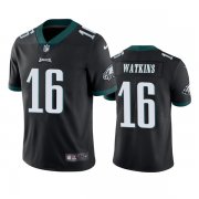 Wholesale Cheap Men's Philadelphia Eagles #16 Quez Watkins 2022 Black Vapor Untouchable Limited Stitched Jersey