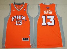 Wholesale Cheap Men\'s Phoenix Suns #13 Steve Nash Orange Stitched NBA Adidas Revolution 30 Swingman Jersey