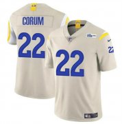 Cheap Men's Los Angeles Rams #22 Blake Corum Bone 2024 Draft Vapor Untouchable Football Stitched Jersey