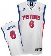 Wholesale Cheap Detroit Pistons #6 Josh Smith White Swingman Jersey