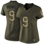 Wholesale Cheap Nike Steelers #9 Chris Boswell Green Women's Stitched NFL Limited 2015 Salute to Service Jersey