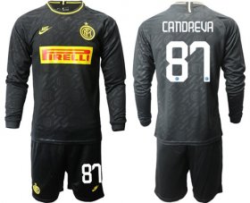 Wholesale Cheap Inter Milan #87 Candreva Third Long Sleeves Soccer Club Jersey