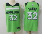 Wholesale Cheap Men's Minnesota Timberwolves #32 Karl-Anthony Towns New Green 2017-2018 Nike Swingman Fitbit Stitched NBA Jersey