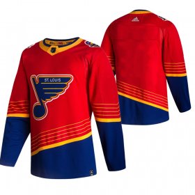 Wholesale Cheap St. Louis Blues Blank Red Men\'s Adidas 2020-21 Reverse Retro Alternate NHL Jersey