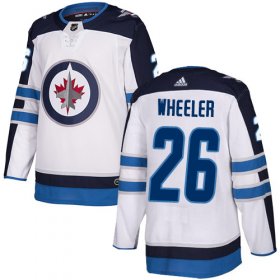 Wholesale Cheap Adidas Jets #26 Blake Wheeler White Road Authentic Stitched Youth NHL Jersey