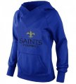 Wholesale Cheap Women's New Orleans Saints Big & Tall Critical Victory Pullover Hoodie Blue