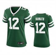 Cheap Women's New York Jets #12 Joe Namath Green 2024 Football Stitched Jersey(Run Small)