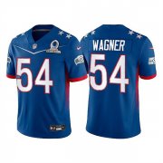Wholesale Cheap Men's Seattle Seahawks #54 Bobby Wagner 2022 Royal NFC Pro Bowl Stitched Jersey