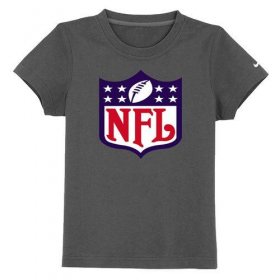 Wholesale Cheap NFL Logo Youth T-Shirt Dark Grey