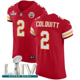 Wholesale Cheap Nike Chiefs #2 Dustin Colquitt Red Super Bowl LIV 2020 Team Color Men\'s Stitched NFL Vapor Untouchable Elite Jersey