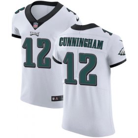 Wholesale Cheap Nike Eagles #12 Randall Cunningham White Men\'s Stitched NFL Vapor Untouchable Elite Jersey