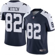 Wholesale Cheap Nike Cowboys #82 Jason Witten Navy Blue Thanksgiving Men's Stitched NFL Vapor Untouchable Limited Throwback Jersey