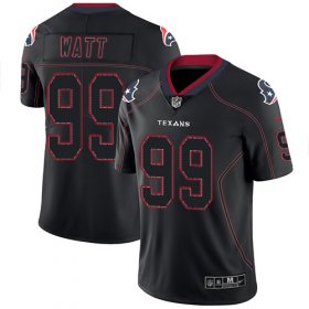 Wholesale Cheap Nike Texans #99 J.J. Watt Lights Out Black Men\'s Stitched NFL Limited Rush Jersey