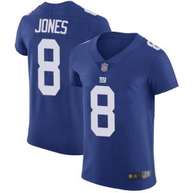 Wholesale Cheap Nike Giants #8 Daniel Jones Royal Blue Team Color Men\'s Stitched NFL Vapor Untouchable Elite Jersey