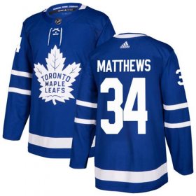 Wholesale Cheap Adidas Maple Leafs #34 Auston Matthews Blue Home Authentic Stitched Youth NHL Jersey