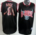 Wholesale Cheap Chicago Bulls #1 Derrick Rose Black Notorious Fashion Jersey