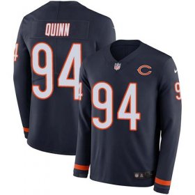 Wholesale Cheap Nike Bears #94 Robert Quinn Navy Blue Team Color Youth Stitched NFL Limited Therma Long Sleeve Jersey