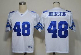 Wholesale Cheap Cowboys #48 Daryl Johnston White Legend Throwback Stitched NFL Jersey
