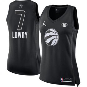 Wholesale Cheap Nike Toronto Raptors #7 Kyle Lowry Black Women\'s NBA Jordan Swingman 2018 All-Star Game Jersey
