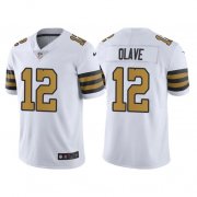 Wholesale Cheap Men's New Orleans Saints #12 Chris Olave White Limited Stitched Jersey
