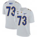 Wholesale Cheap Pittsburgh Panthers 73 Mark May White 150th Anniversary Patch Nike College Football Jersey
