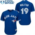 Wholesale Cheap Blue Jays #19 Paul Molitor Blue Cool Base Stitched Youth MLB Jersey