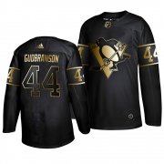 Wholesale Cheap Adidas Penguins #44 Erik Gudbranson Men's 2019 Black Golden Edition Authentic Stitched NHL Jersey