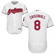 Wholesale Cheap Indians #8 Lonnie Chisenhall White Flexbase Authentic Collection Stitched MLB Jersey