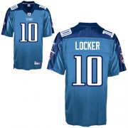Wholesale Cheap Titans #10 Jake Locker Baby Blue Stitched NFL Jersey