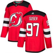 Wholesale Cheap Adidas Devils #97 Nikita Gusev Red Home Authentic Stitched NHL Jersey