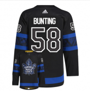 Cheap Men's Toronto Maple Leafs #58 Michael Bunting Black X Drew House Inside Out Stitched Jersey
