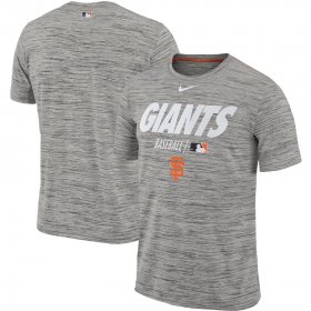 Wholesale Cheap San Francisco Giants Nike Authentic Collection Velocity Team Issue Performance T-Shirt Gray