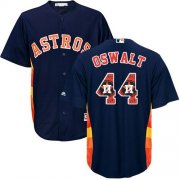 Wholesale Cheap Astros #44 Roy Oswalt Navy Blue Team Logo Fashion Stitched MLB Jersey