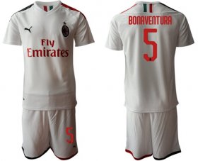 Wholesale Cheap AC Milan #5 Bonaventura Away Soccer Club Jersey