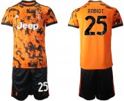 Wholesale Cheap Men 2020-2021 club Juventus Second away 25 orange Soccer Jerseys