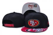 Wholesale Cheap 49ers Team Logo Black Adjustable Hat SF