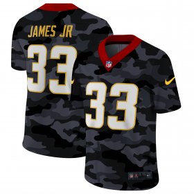 Cheap Los Angeles Chargers #33 Derwin James Jr Men\'s Nike 2020 Black CAMO Vapor Untouchable Limited Stitched NFL Jersey