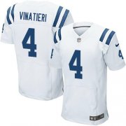 Wholesale Cheap Nike Colts #4 Adam Vinatieri White Men's Stitched NFL Elite Jersey