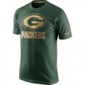 Wholesale Cheap Men's Nike Green Bay Packers Championship Drive Gold Collection Performance T-Shirt Green