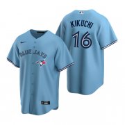 Wholesale Cheap Men's Toronto Blue Jays #16 Yusei Kikuchi Light Blue Cool Base Stitched Jersey