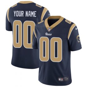 Wholesale Cheap Nike Los Angeles Rams Customized Navy Blue Team Color Stitched Vapor Untouchable Limited Men\'s NFL Jersey