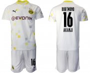 Wholesale Cheap Men 2020-2021 club Dortmund Second away 16 white Soccer Jerseys