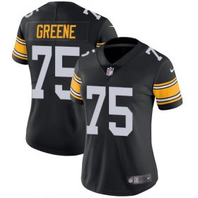 Wholesale Cheap Nike Steelers #75 Joe Greene Black Alternate Women\'s Stitched NFL Vapor Untouchable Limited Jersey