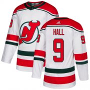 Wholesale Cheap Adidas Devils #9 Taylor Hall White Alternate Authentic Stitched Youth NHL Jersey